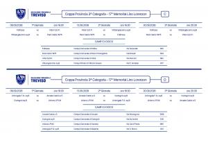 Calendario Coppa Provincia 3^ Cat. - S.S. 26.27